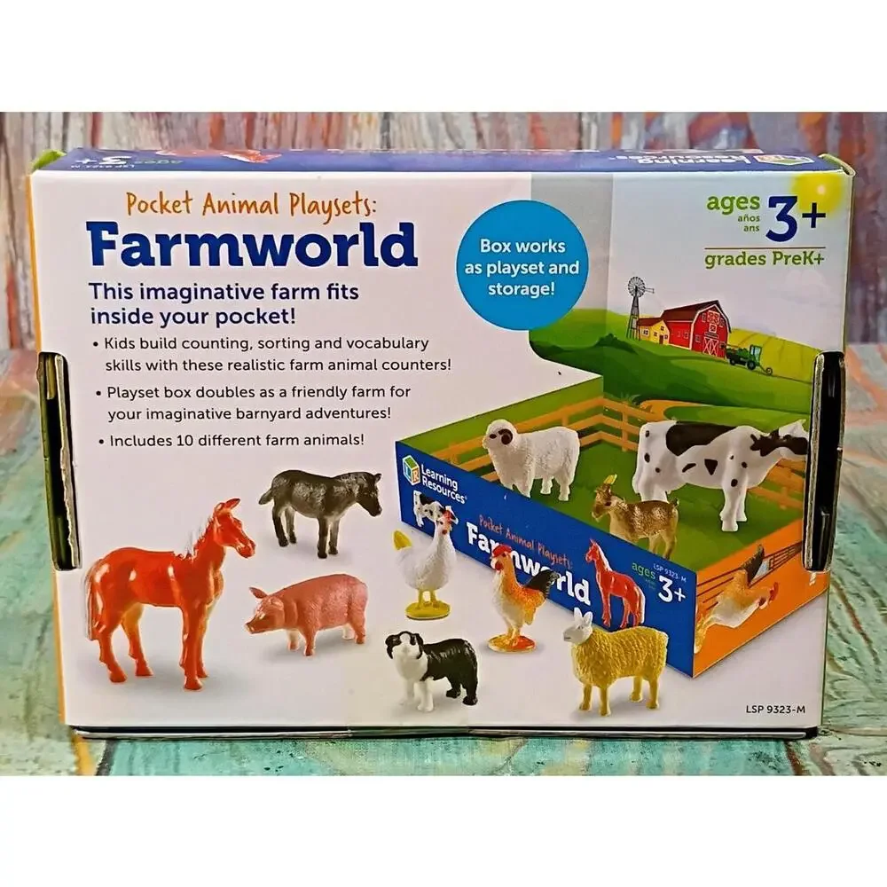 Pocket Animal Playsets: Farmworld Educational Toy Set‎